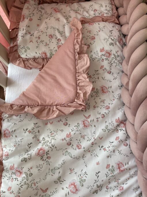 Beddengoed set Clavel Ruffle OldPink