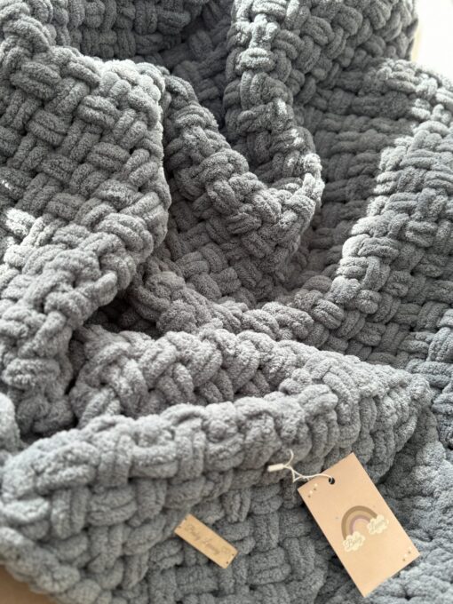 Pre-order Handgemaakte BL FLUFFY deken Stone