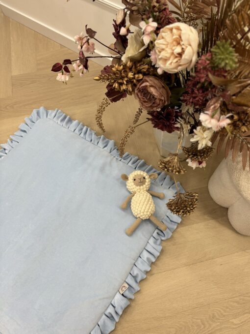 Velvety BabyBlauw Speelmat Vierkant