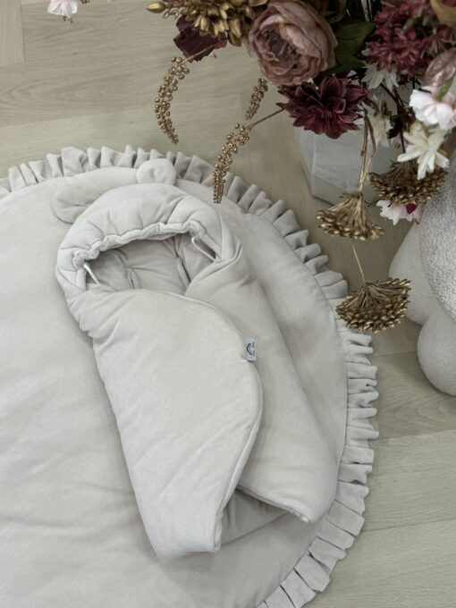 Velvety Ivory Voetenzak/Wikkeldeken