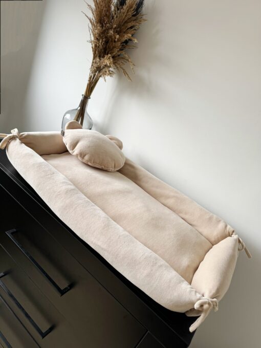 Velvety Beige Natural Bear babynestje