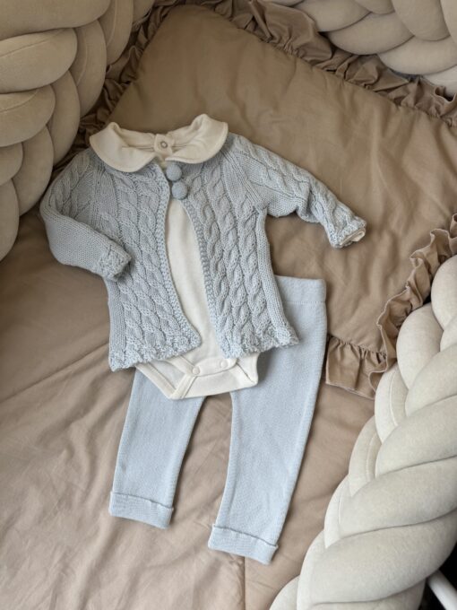 3-delige set babyblauw