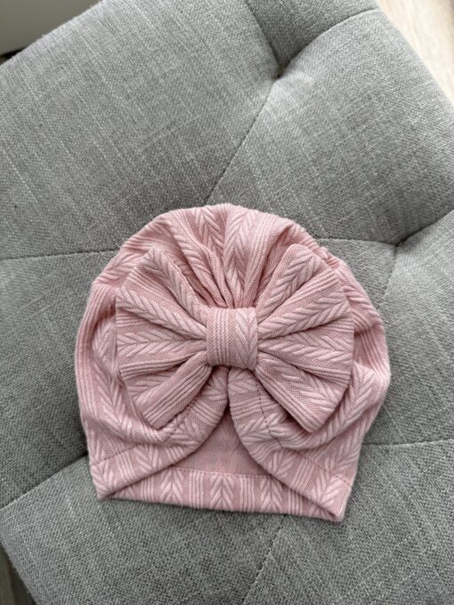 Turban Strik Mutsje Pink