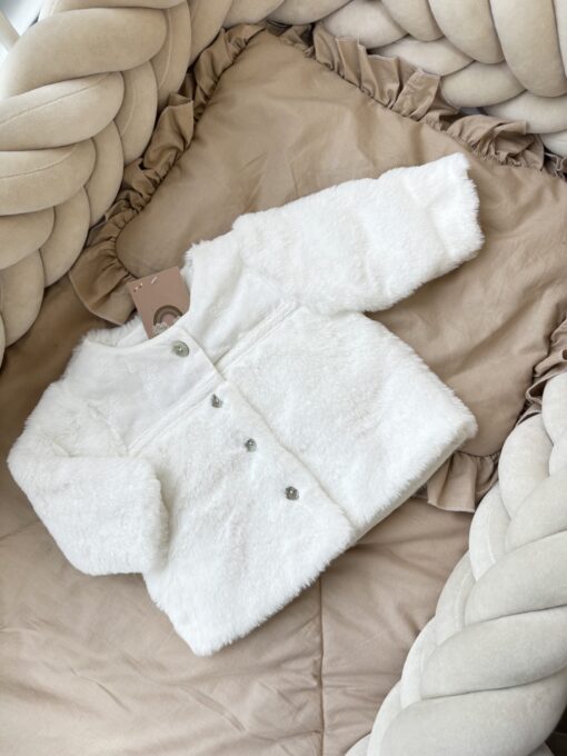 FauxFur Baby Jasje White