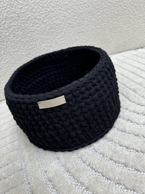 Handgemaakte Commodemand Rond Black #7036