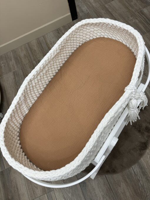 Hoeslaken Chestnut Katoen mozesmand/verschoonmand