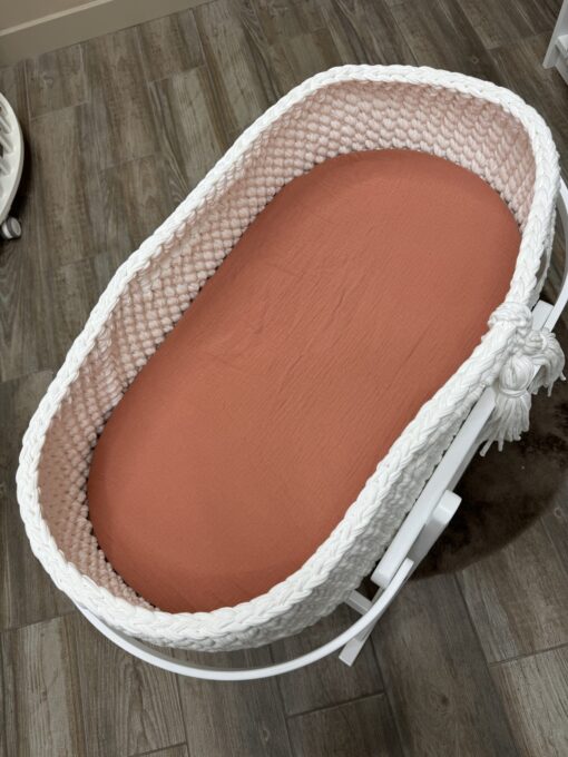 Hoeslaken Coral Katoen mozesmand/verschoonmand
