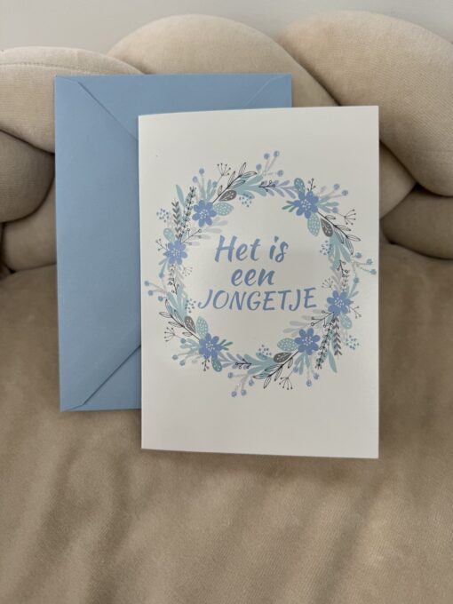 Wenskaart Het Is Een Jongetje