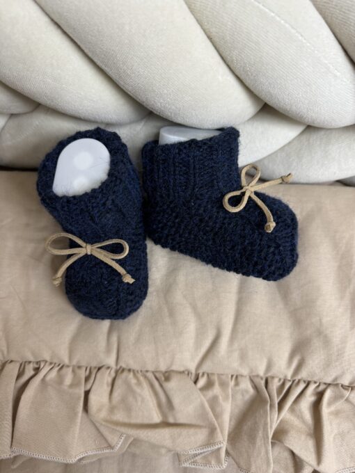 Gebreide Slofjes NavyBlue
