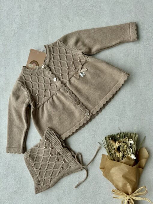 2-delige Set Unique Warm Beige Parel