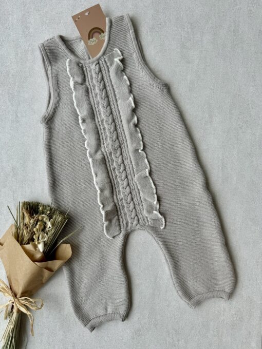 Ruffled Jumpsuit Mink