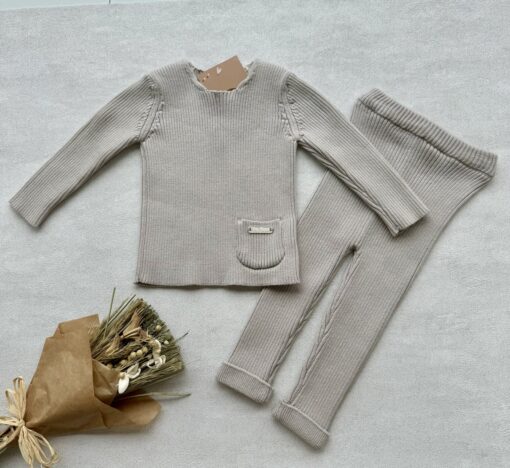 Gebreide set 2-delig Comfy Mink