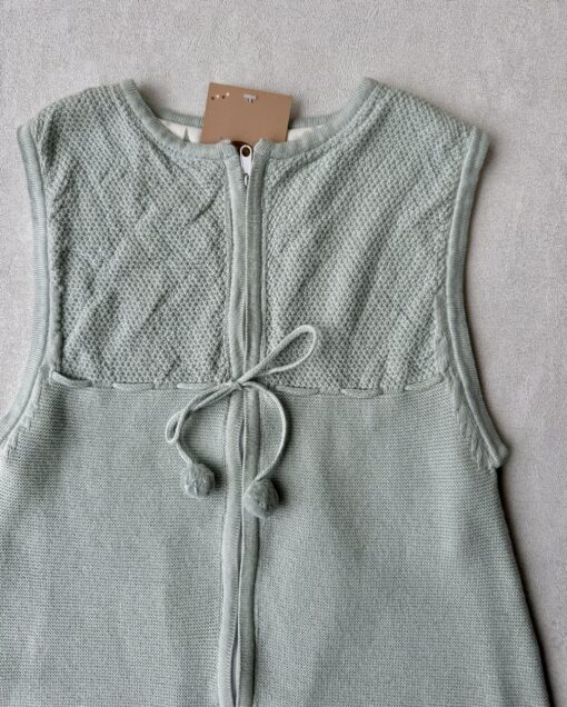 Premium Slaapzak Aqua Mint Pompon Unisex