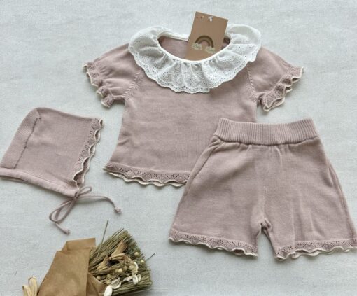 Gebreide 3-delige Set RoseMary Dinky