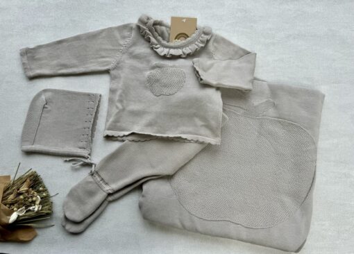 Complete Newbornset Mink Apple 4-delig