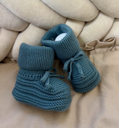Gebreide Booties AppleGreen Unisex