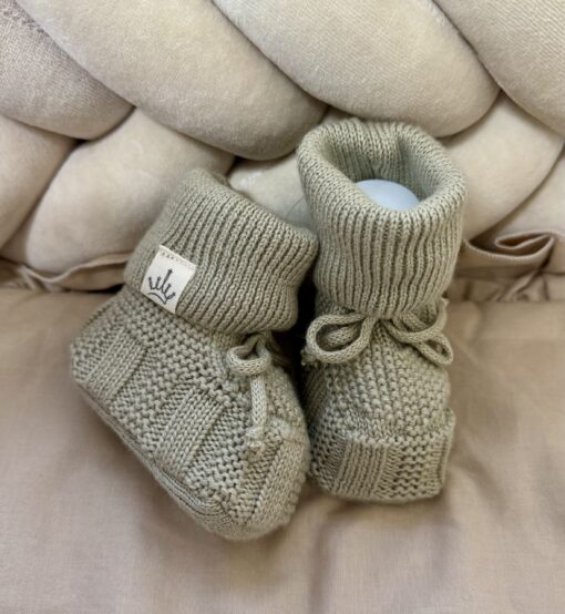 Gebreide Booties Sage
