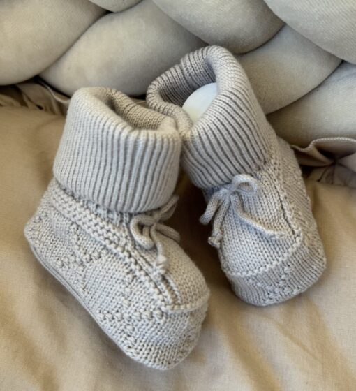Gebreide Booties Mink Unisex