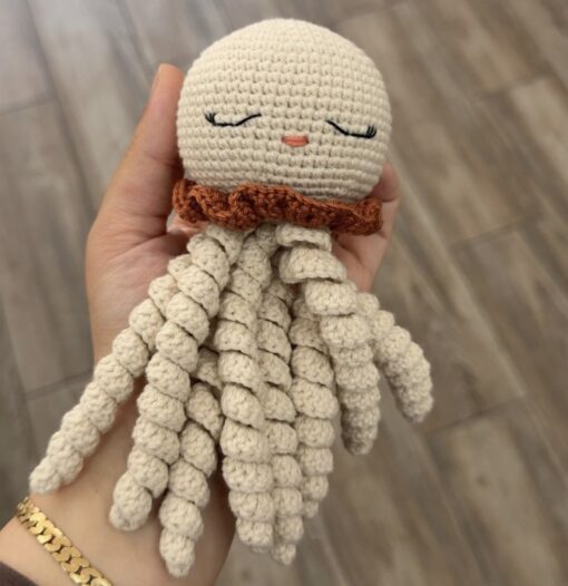 Handgemaakte Amigurumi Octopus knuffel Cinnamon