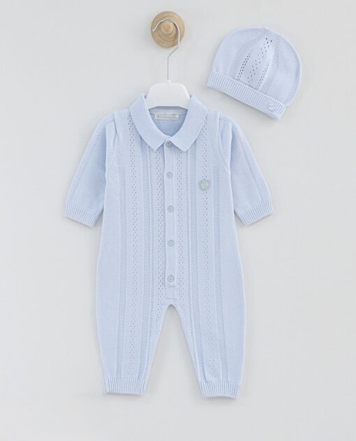 Gebreide set 2-delig Imperial Blue