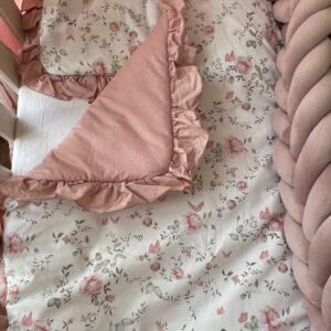 Beddengoed set Clavel Ruffle OldPink
