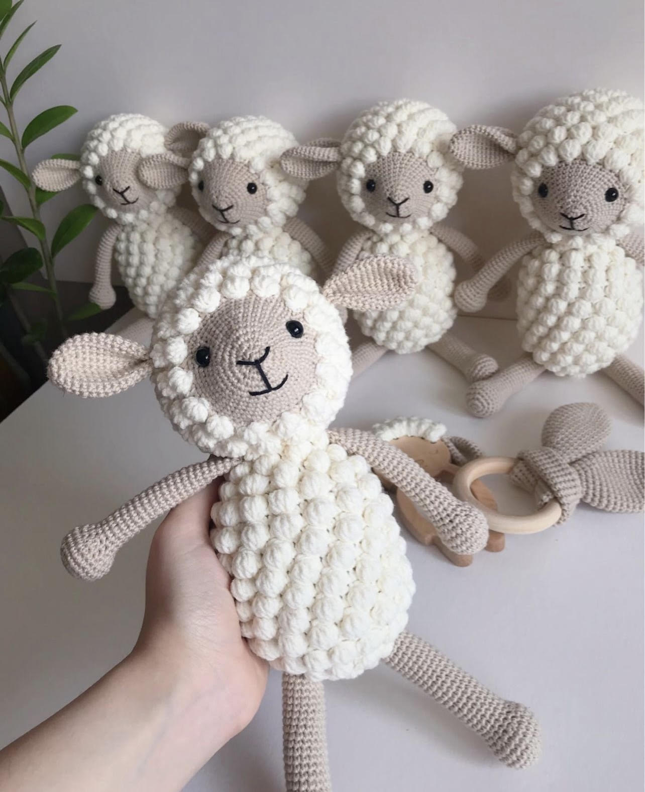 Handgemaakt Schaap Amigurumi L