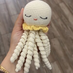 Handgemaakte Amigurumi Octopus knuffel ButterYellow