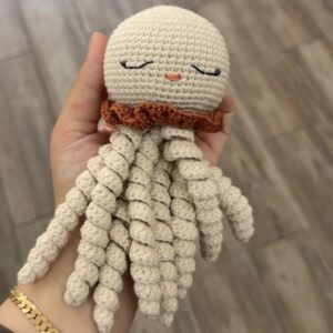 Handgemaakte Amigurumi Octopus knuffel Cinnamon