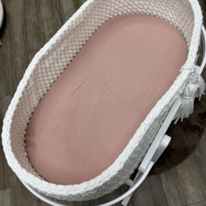 Hoeslaken OldPink Katoen mozesmand/verschoonmand