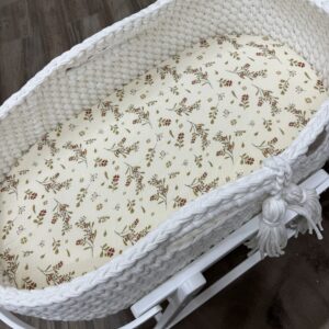 Hoeslaken FlowerChestnut Katoen mozesmand/verschoonmand