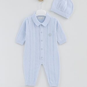 Gebreide set 2-delig Imperial Blue