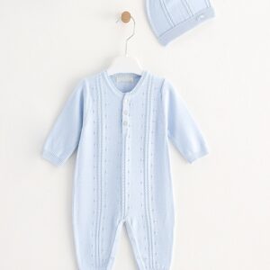 Gebreide set 2-delig babyblauw