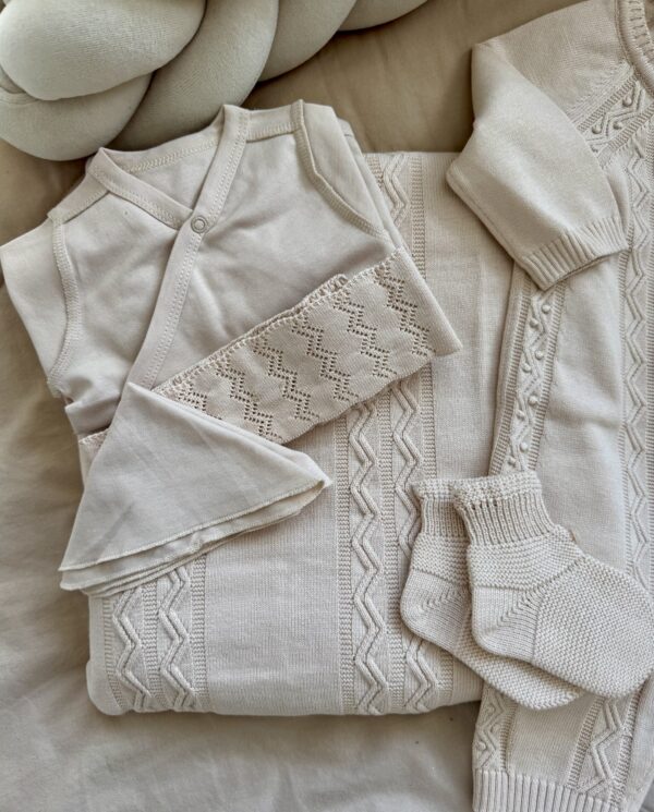 Complete Newbornset 7-delig Royal Beige - Afbeelding 5