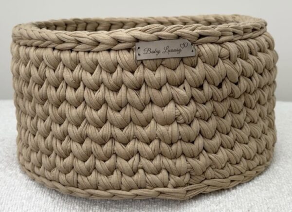 Handgemaakte Commodemand Rond Beige #14 - Afbeelding 2