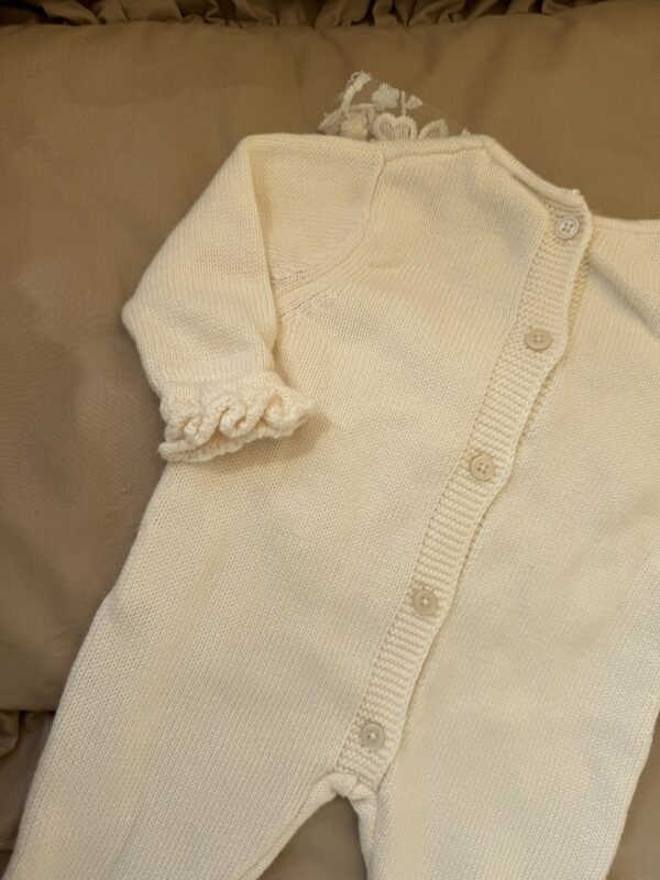 Exclusieve complete newbornset 5-delig Creme - Afbeelding 2