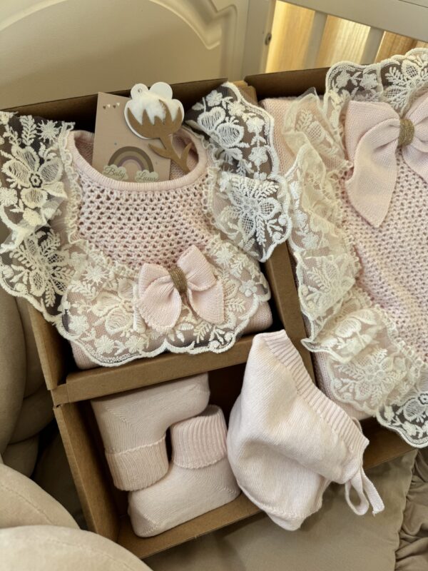 Exclusieve complete newbornset 5-delig Roze - Afbeelding 5