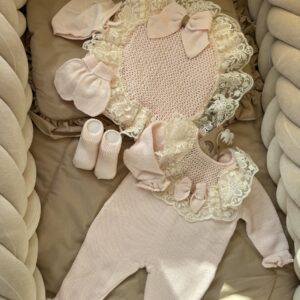 Exclusieve complete newbornset 5-delig Roze