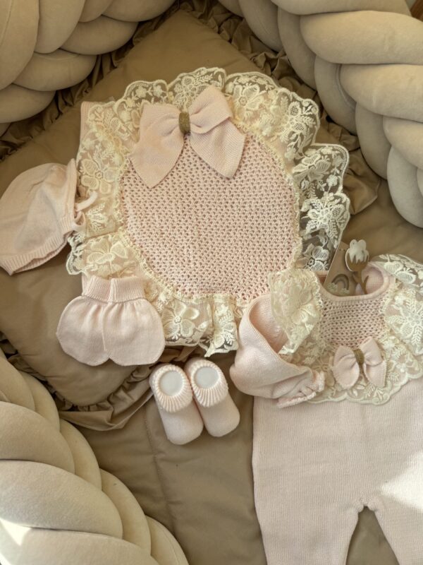 Exclusieve complete newbornset 5-delig Roze - Afbeelding 4