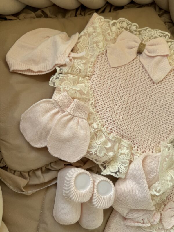 Exclusieve complete newbornset 5-delig Roze - Afbeelding 3
