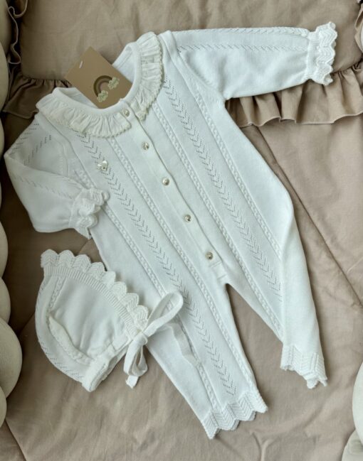 2-delige Set Ruffled Cream