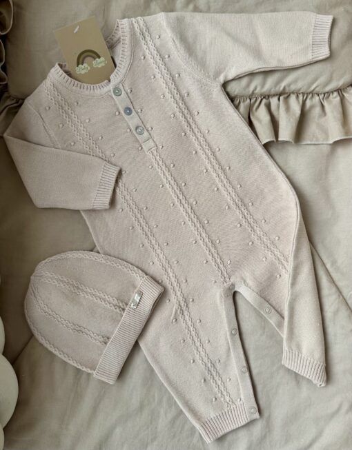 Gebreide set 2-delig Beige