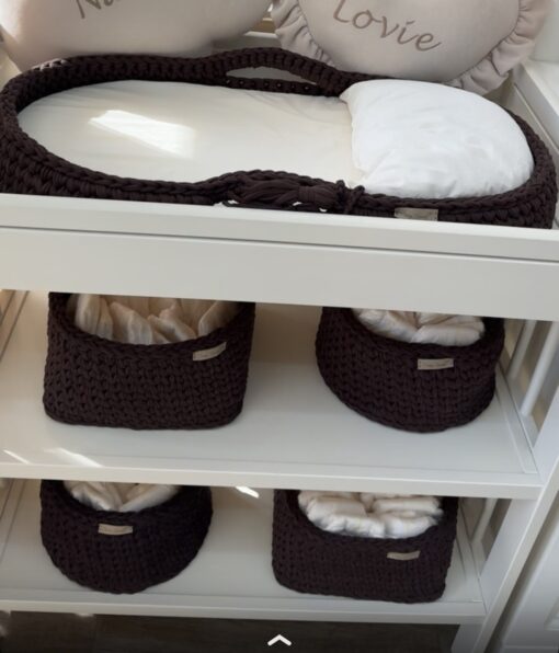 Complete Commode Set 5-Delig Cotton DarkBrown
