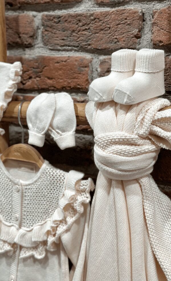Complete Newbornset Ruffled 5-delig Creme - Afbeelding 6