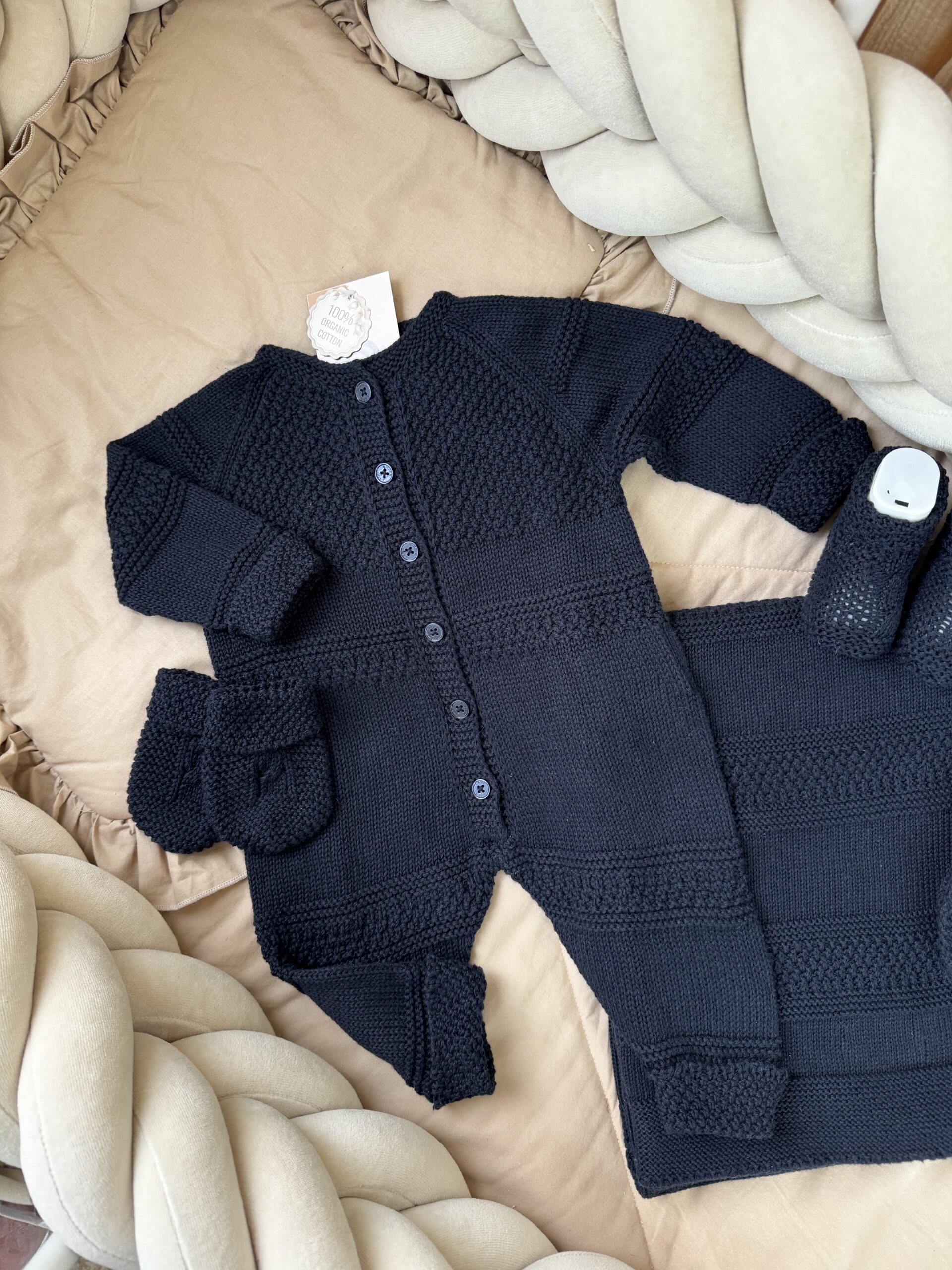 Complete Newbornset Navy Blue 5-delig - Afbeelding 2