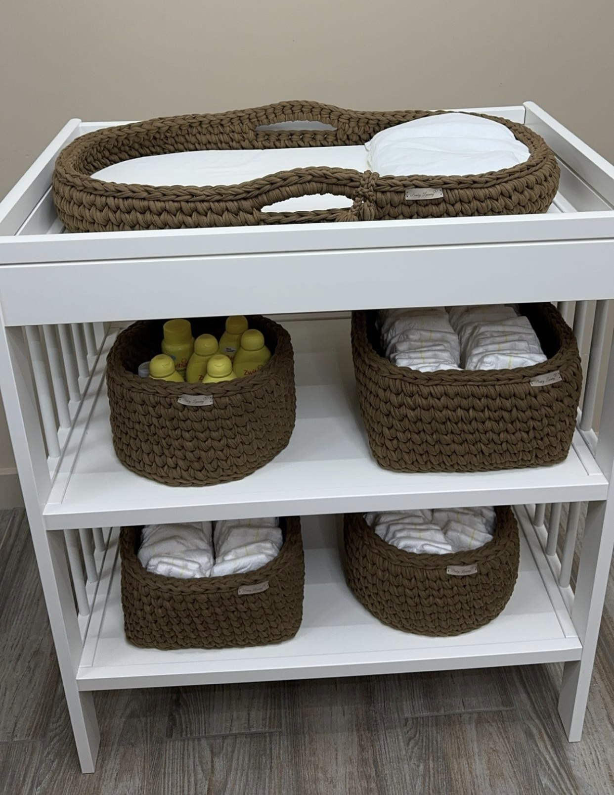 Complete Commode Set 5-Delig Cotton Brown #16