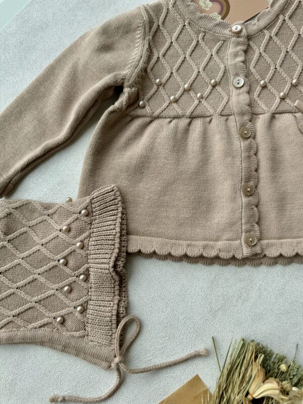 2-delige Set Unique Warm Beige Parel - Afbeelding 3