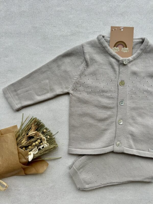 Gebreide set 2-delig Comfort Mink - Afbeelding 3