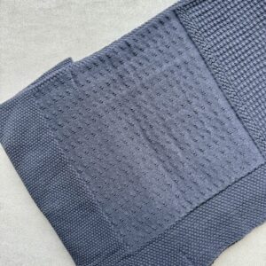 Gebreide wiegdeken SpaceBlue