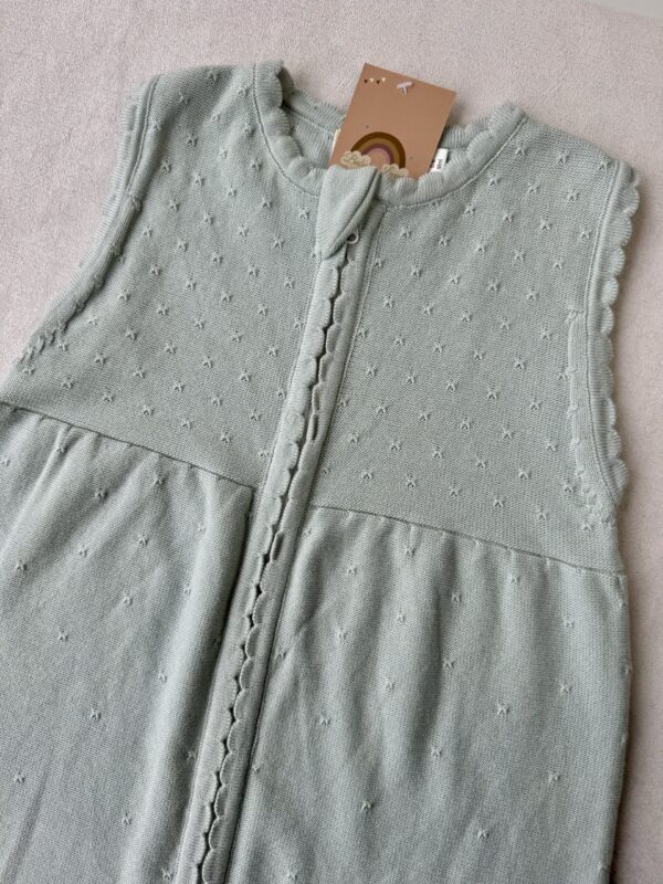Premium Slaapzak Aqua Mint Pointelle