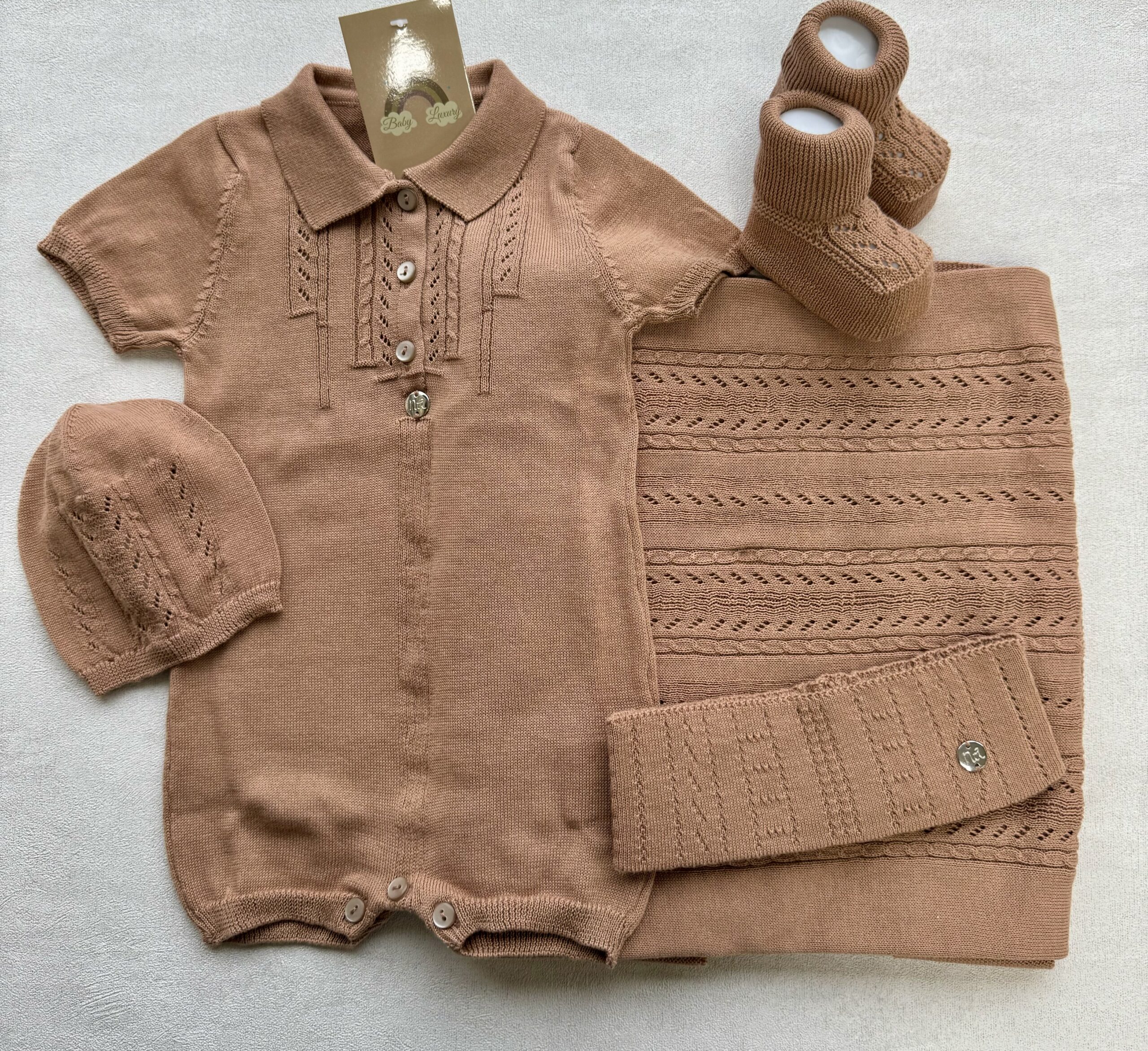 Complete Newbornset ChestNut Cloud 5-delig